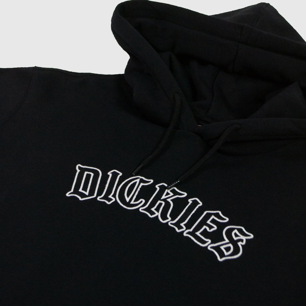 Dickies Union Springs Hoodie - Black - Close Up