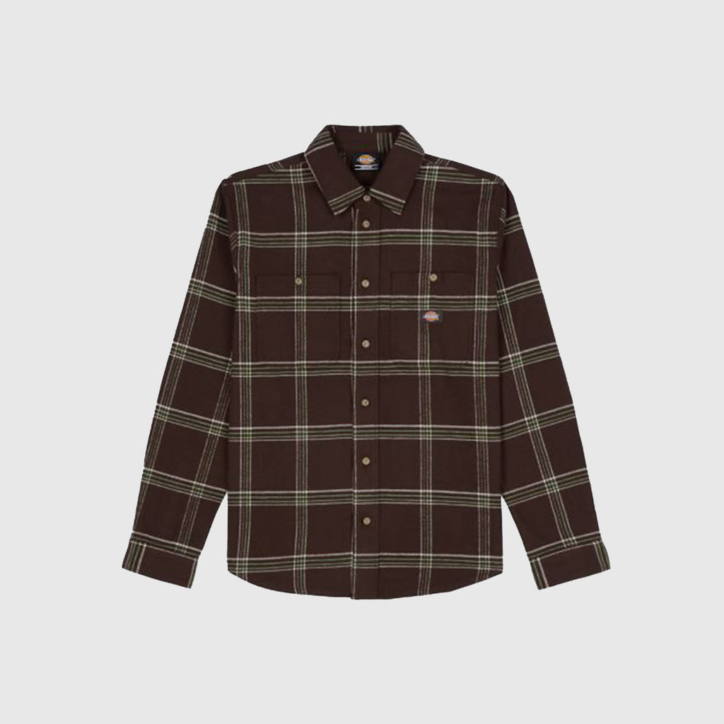 Dickies Warrenton Shirt - Dark Brown - Front