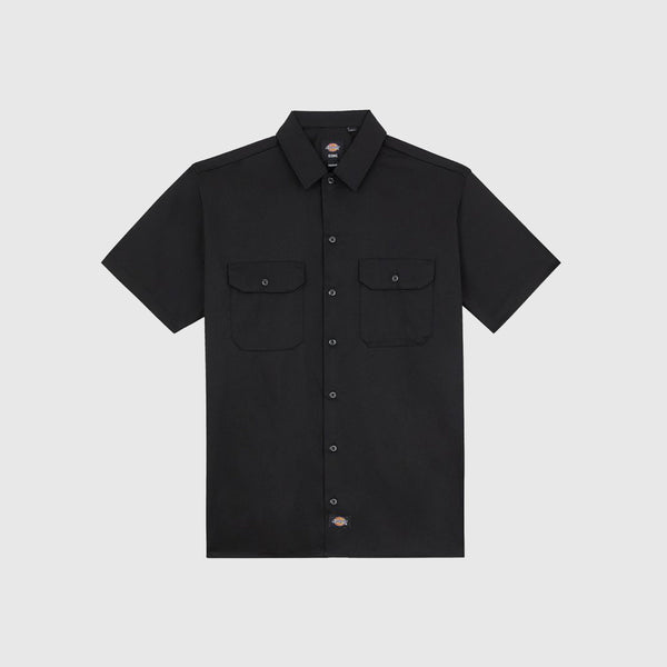 Dickies Work Shirt SS Rec - Black - Front