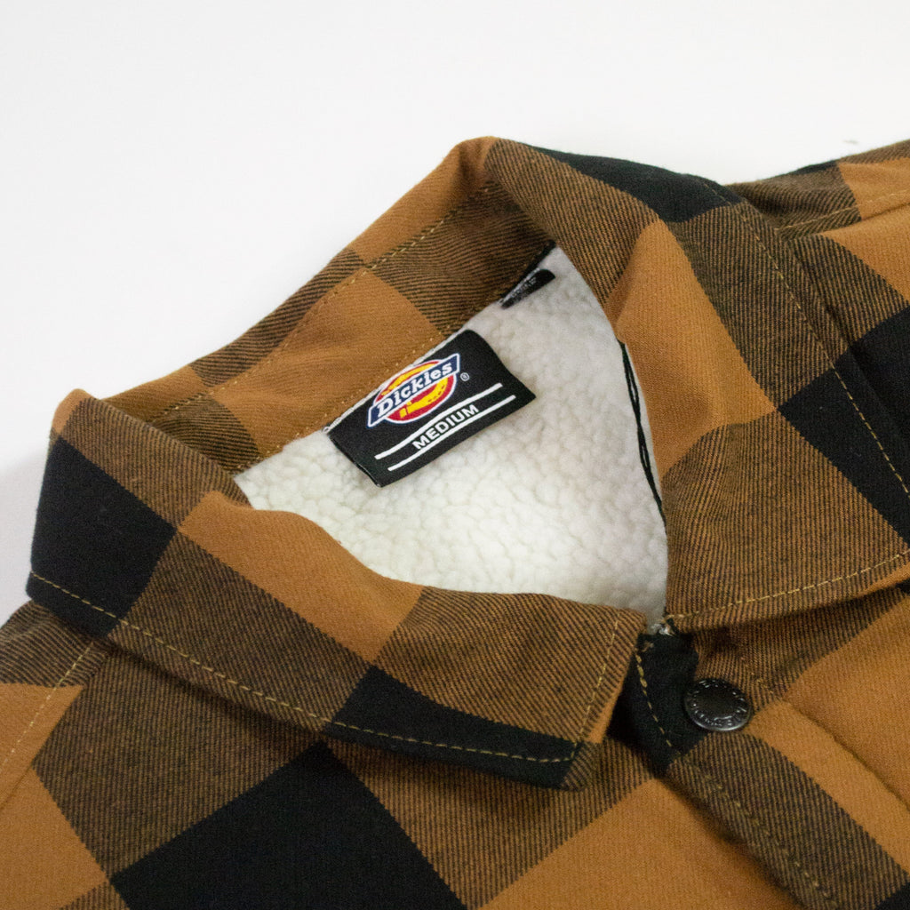 Dickies Lined Sacramento Shirt - Brown Duck Collar 