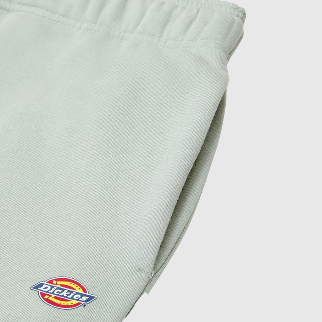 Dickies Mapleton Sweatpant - Jadeite Logo Close Up