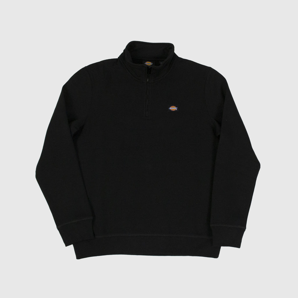 Dickies Oakport Quarter Zip - Black Front