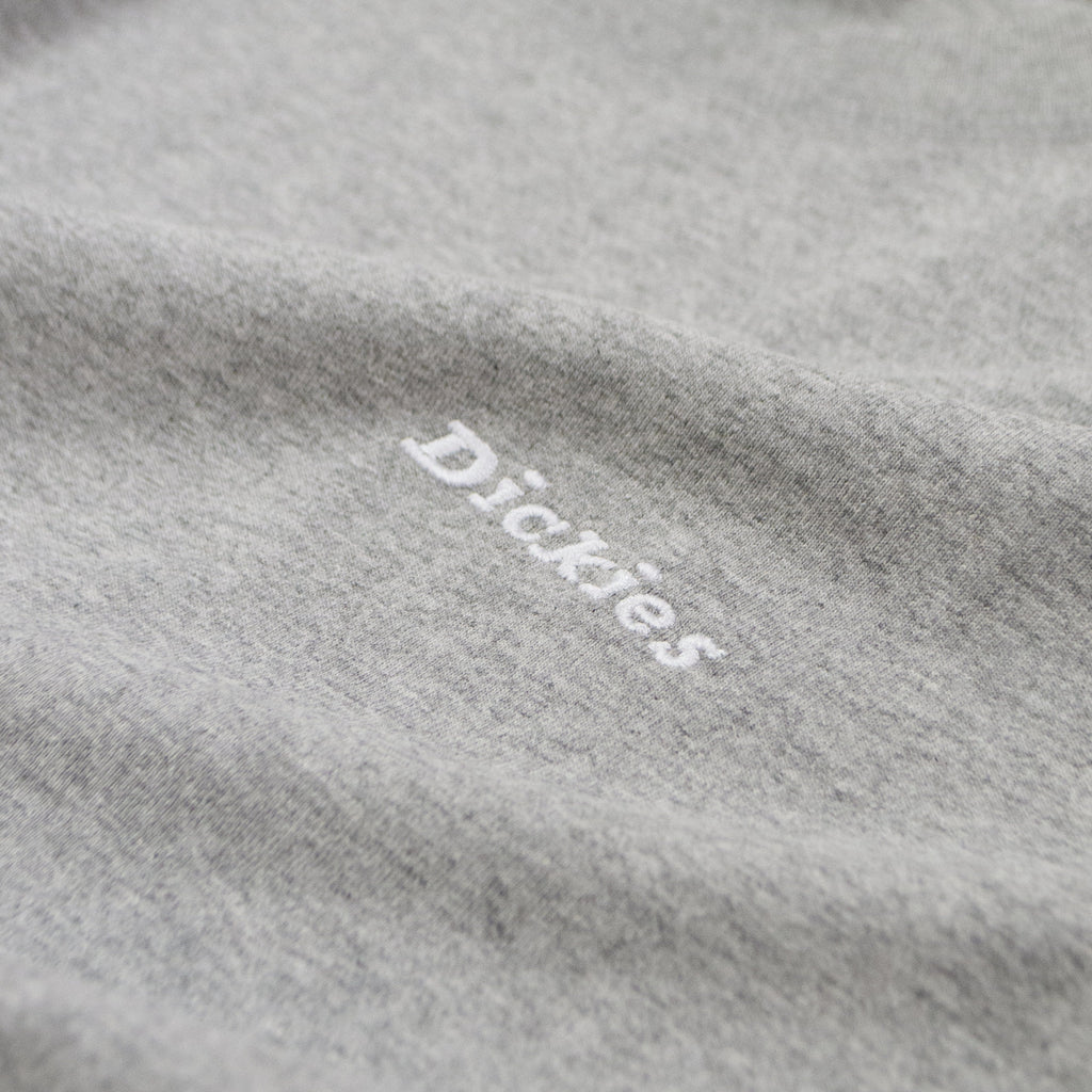 Dickies SS Loretto Tee - Grey Melange Embroidered Chest Branding
