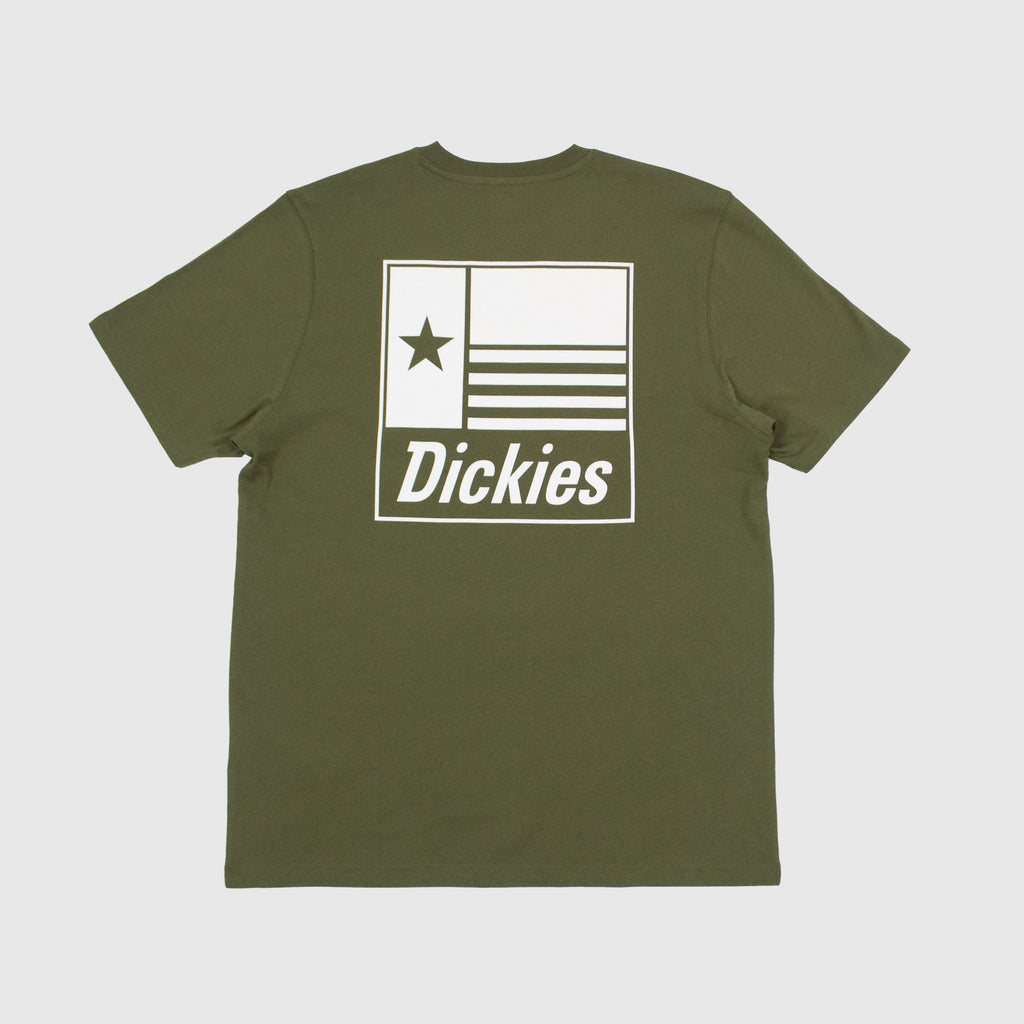 Dickies SS Taylor Tee - Military Green Back With Large Graphic