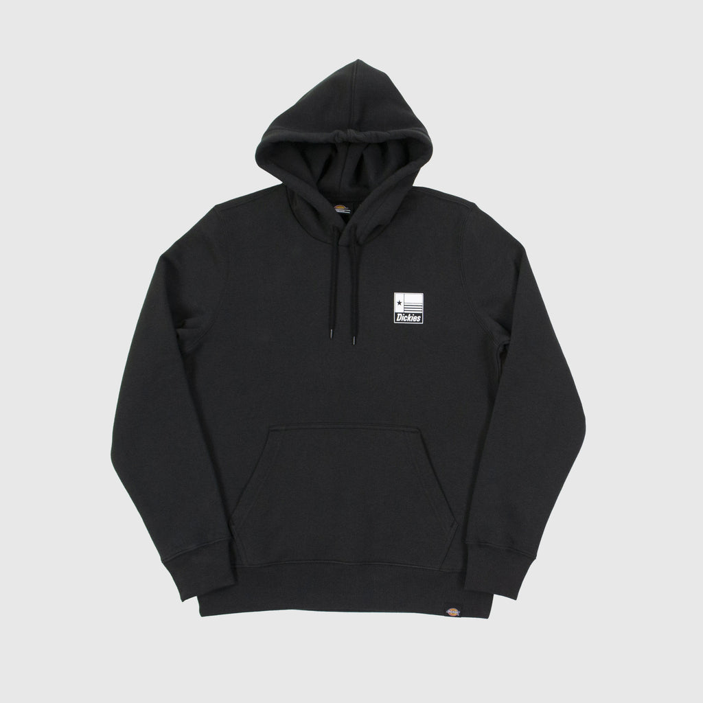 Dickies Taylor Hoodie - Black Front With Left Chest Logo