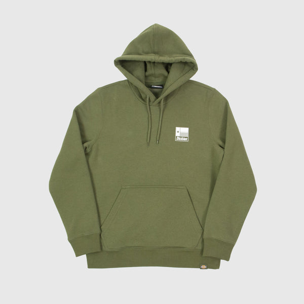 Dickies Taylor Hoodie - Military Green Front With Left Chest logo 