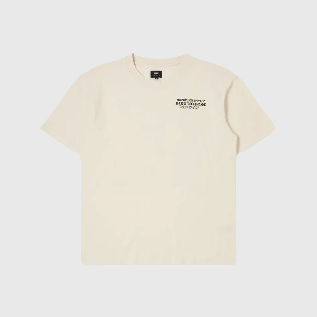 Edwin Kiku No Sake Tee - Whisper White - Front