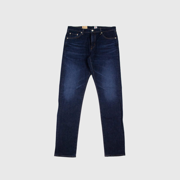 Edwin Kaihara Pure Indigo Stretch Denim - Blue Dark Used - Front