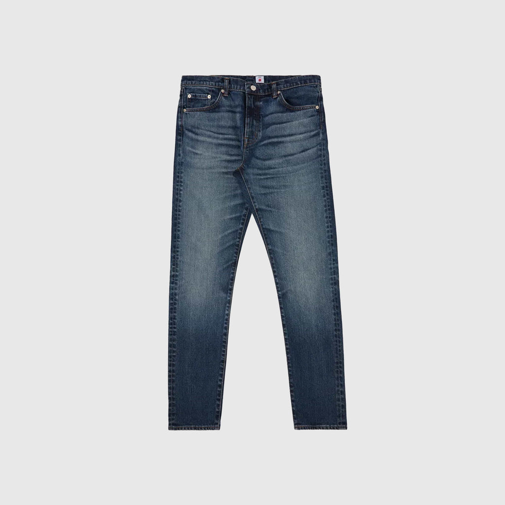 Edwin Slim Tapered Kaihara, Pure Indigo Stretch Denim - Blue Dark Used - Front