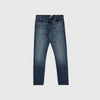 Edwin Slim Tapered Kaihara, Pure Indigo Stretch Denim - Blue Dark Used - Front