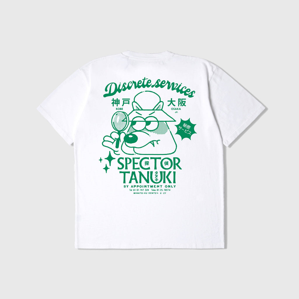 Edwin Discrete Services Tee - White Garment Dyed - Back