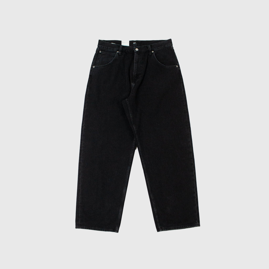 Edwin Tyrell Pant Pembroke - Black Denim Dark Marble Wash - Front