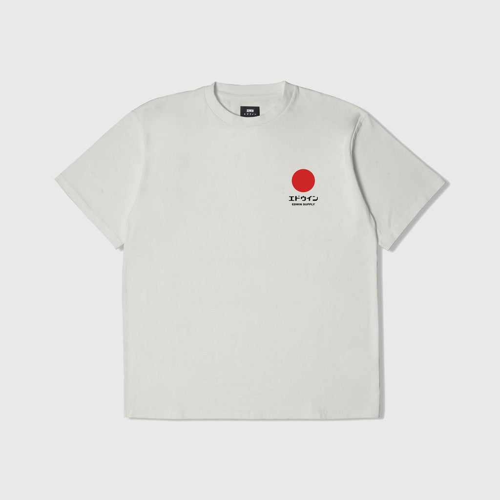 Edwin Japanese Sun Supply Tee - Mist Garment Washed - Front