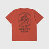 Edwin Devils Pie Tee - Oxyde Red Garment Washed - Back