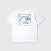 Edwin Postal Tee - White Garment Dyed - Back