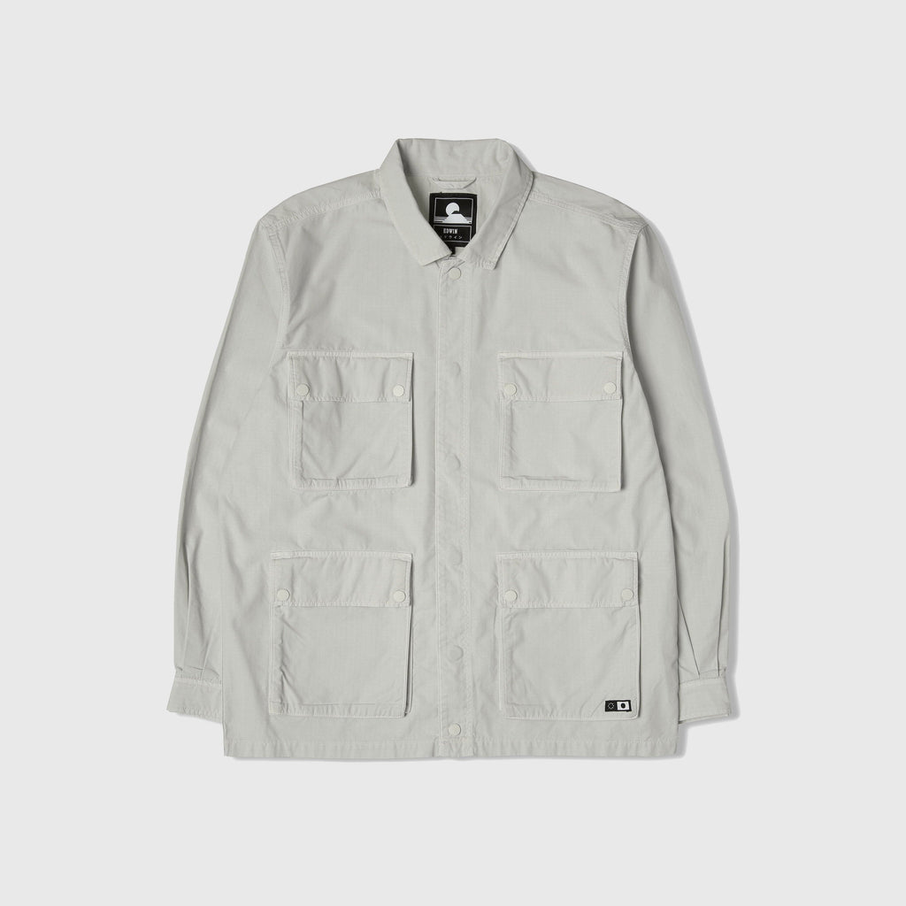 Edwin Survival II Jacket - Mist Garment Dyed - Front