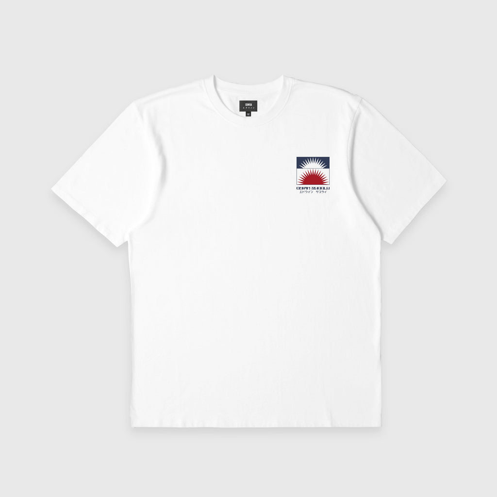 Edwin Ippan TS - White Garment Washed - Front