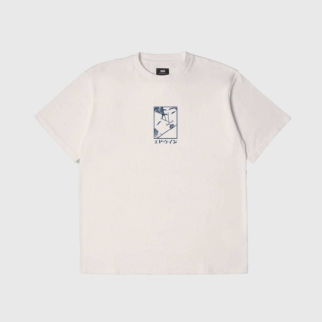 Edwin Kissu TS Whisper - White Garment Dyed - Front