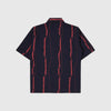 Edwin Mercury Stripes Shirt Maritime - Blue Garment Washed - Back