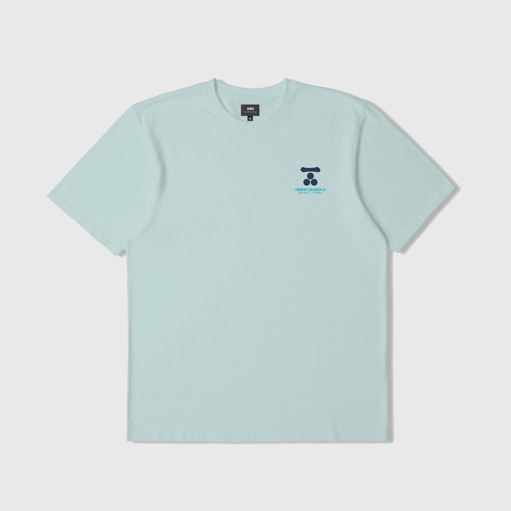Edwin Mouri TS - Blue Garment Washed  - Front