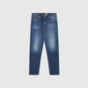 Edwin Regular Tapered Kaihara, Pure Indigo Stretch Denim - Blue Dark Used - Front