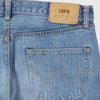 Edwin Regular Tapered Yoshiko Left Hand Denim Blue - Light Used - Close Up