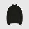 Edwin Roni High Collar Sweater Knit - Uniform Green Garment Washed - Front