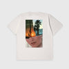 Edwin Summer Solstice TS Whisper - White Garment Dyed - Back