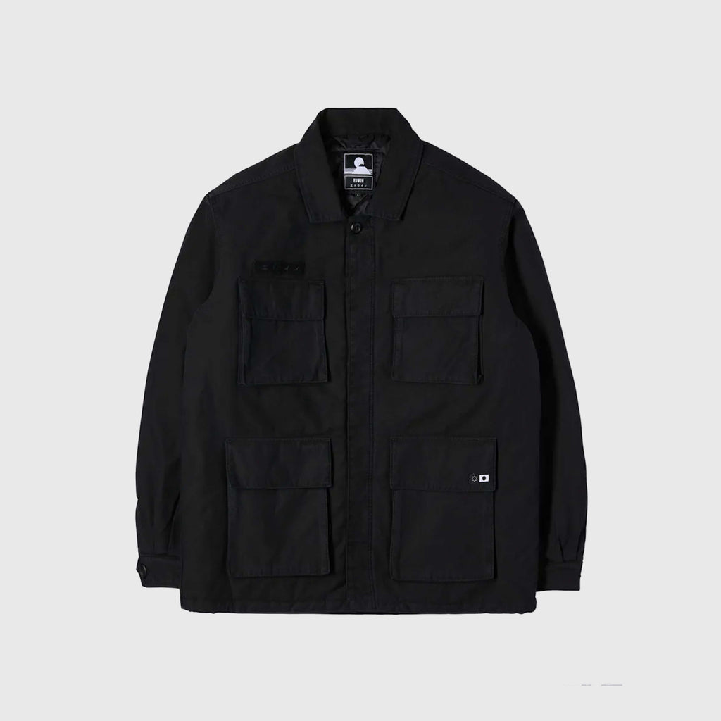 Edwin Survival II Jacket - Black Garment Washed - Front