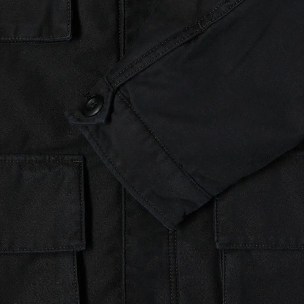 Edwin Survival II Jacket - Black Garment Washed - Close Up