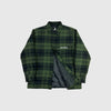 Edwin Sven Shirt Lined LS Mid Flannel - Brushed Ivy / Black Garment Washed - Front Open