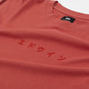 Edwin LS Katakana Embroidery Tee - Burnished Sunset Embroidered Text 
