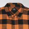  Edwin LS Labour Shirt - Seville Orange Garment Washed Collar