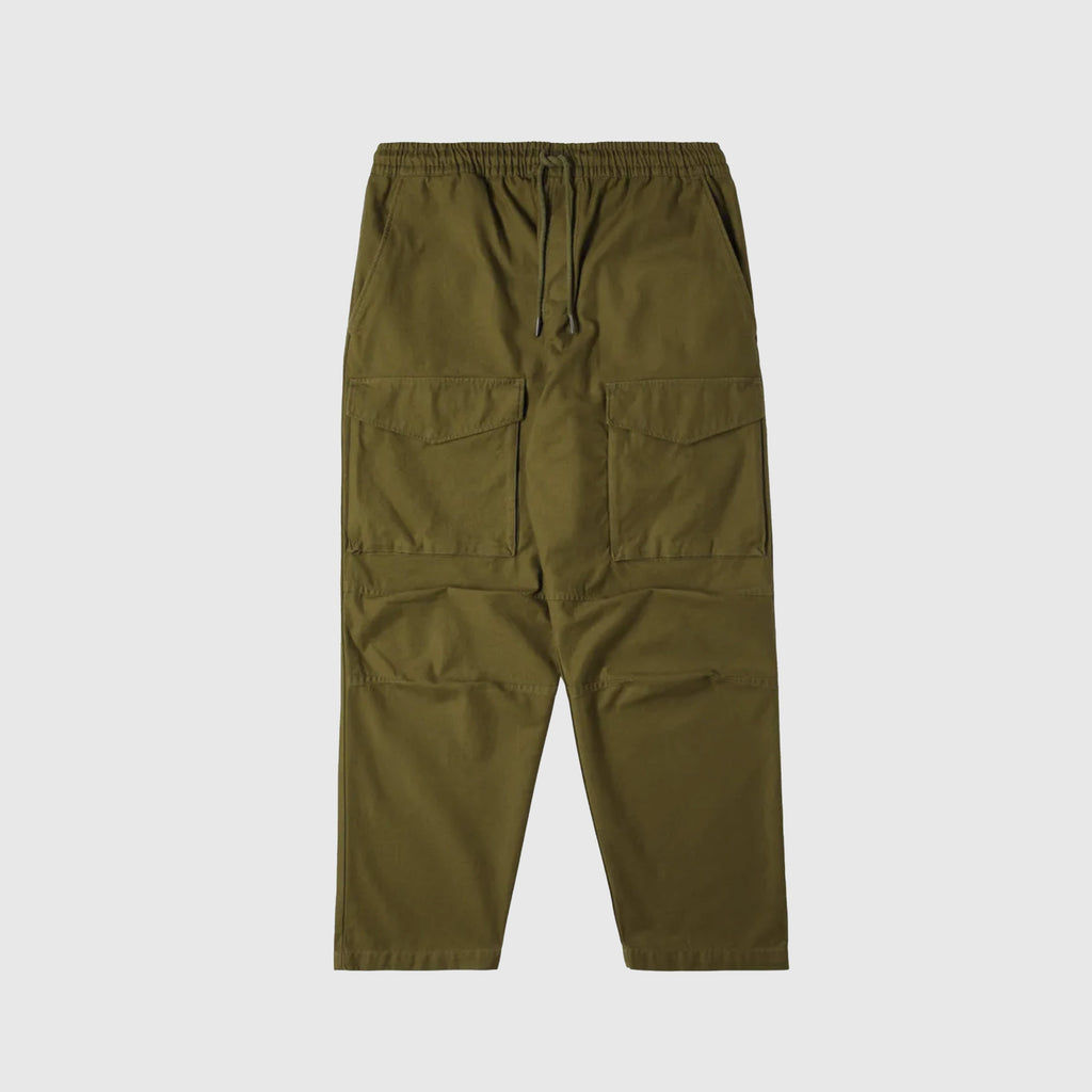 Edwin Manoeuvre Pants - Uniform Green Front With Pockets 