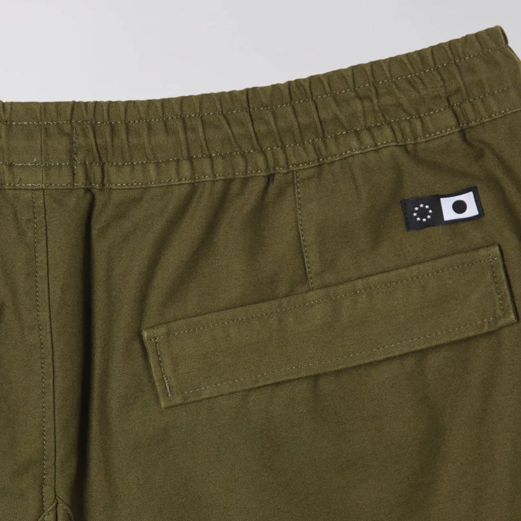 Edwin Manoeuvre Pants - Uniform Green Back Pocket Tab 