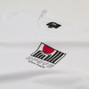 Edwin SS Sun Buildings Tee - White Garment Washed Graphic Close Up