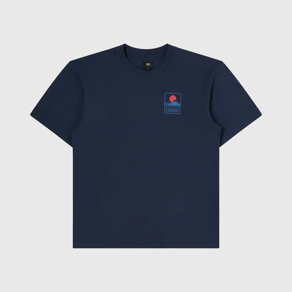 Edwin SS Sunset On Mt Fuji Tee Front