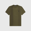 Fred Perry Rib Insert T-Shirt - Uniform Green - Front