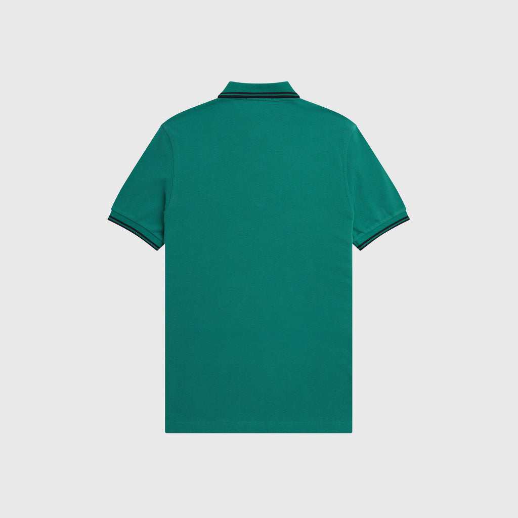 Fred Perry Twin Tipped Fred Perry Shirt - Deep Mint - Back
