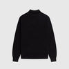 Fred Perry Classic Knitted Shirt - Black - Back