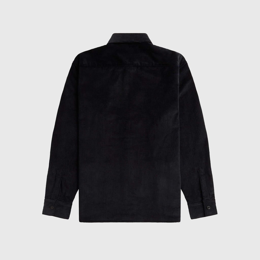 Fred Perry Corduroy Overshirt - Black - Back