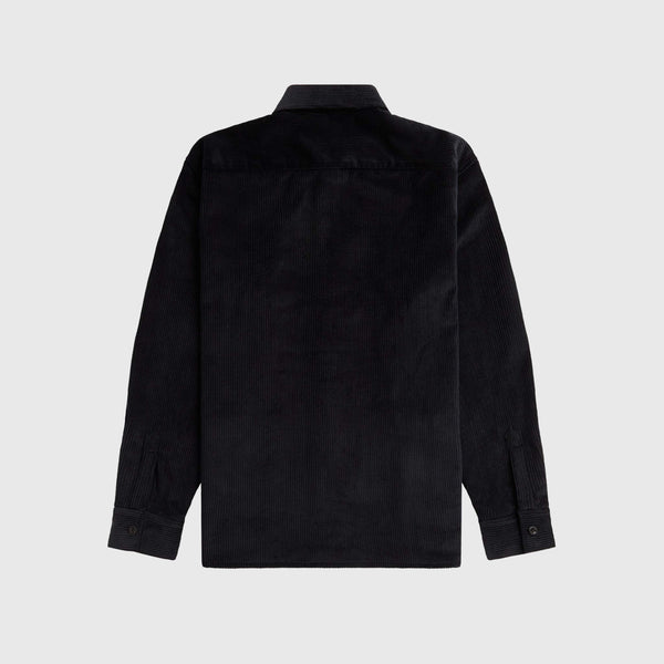 Fred Perry Corduroy Overshirt - Black - Back