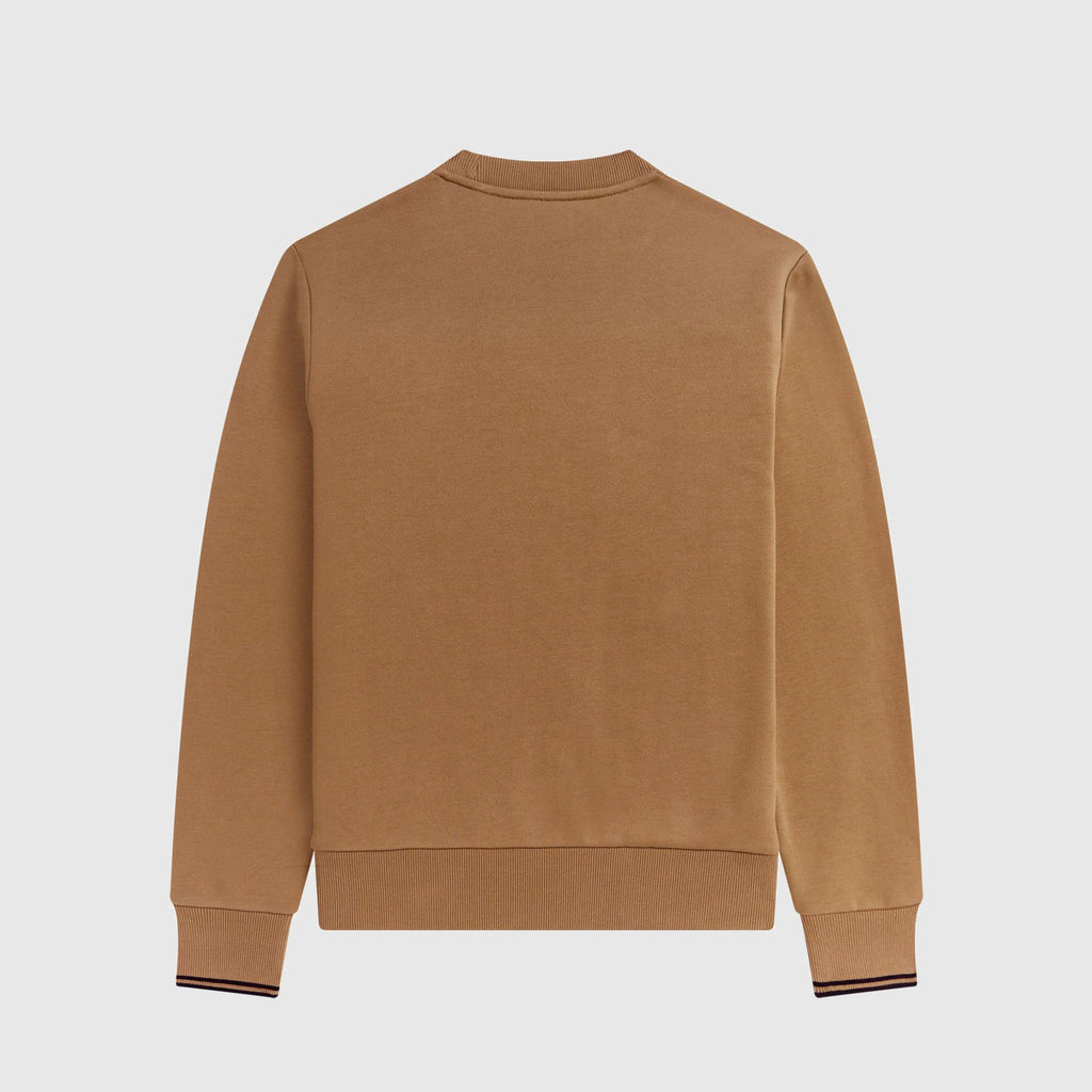 Fred Perry Crew Neck Sweatshirt - Warm Stone - Back