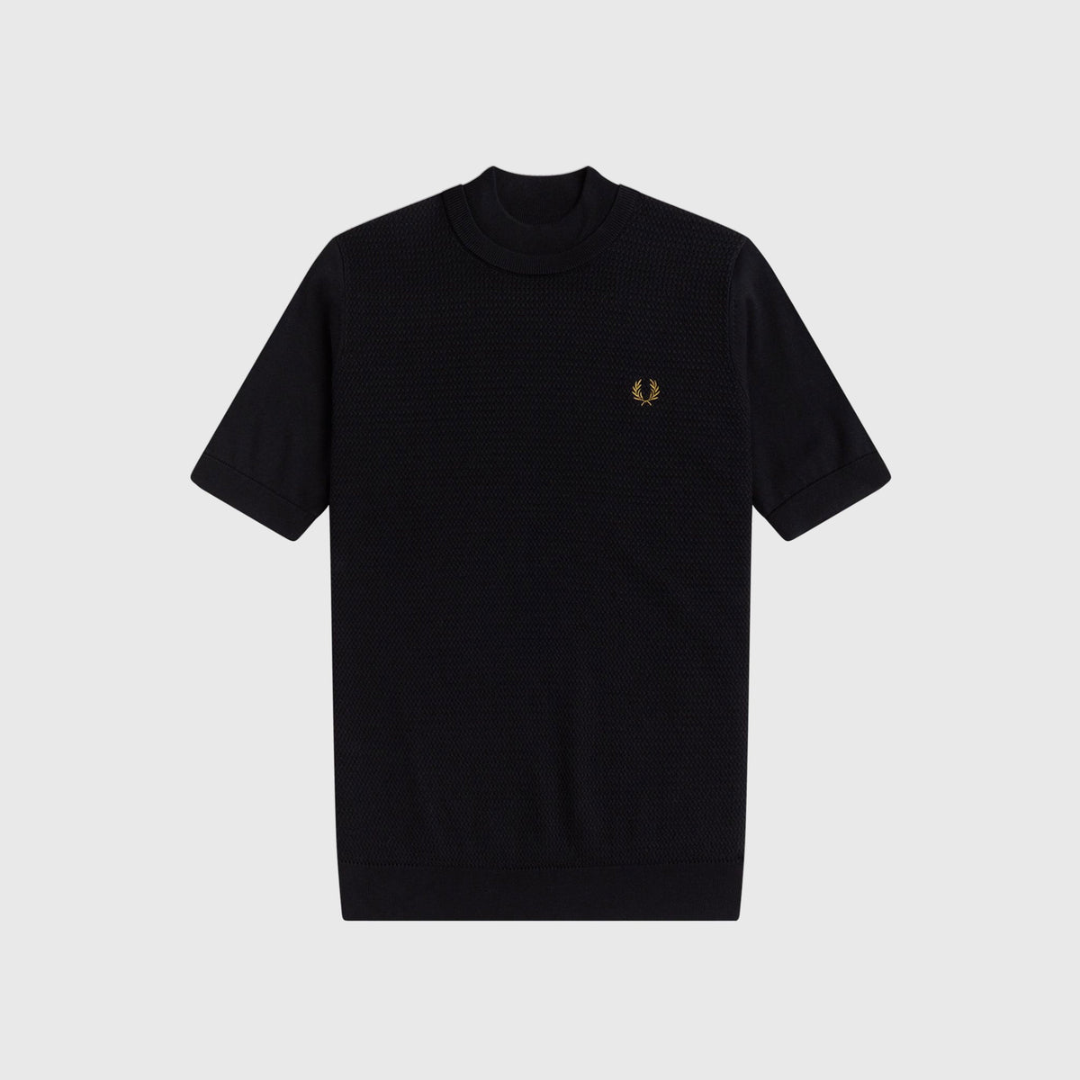 Fred Perry Double Trim Knitted TS - Black – The Forum Swindon