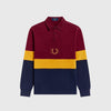 Fred Perry LS Rugby Shirt - Tawny Port - Front