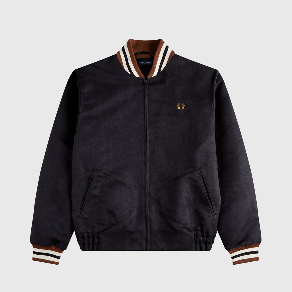 Fred Perry MIE Surdette Bomber - Black - Front 