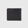 Fred Perry Pique Textured PU Billfold Wallet - Black - Back