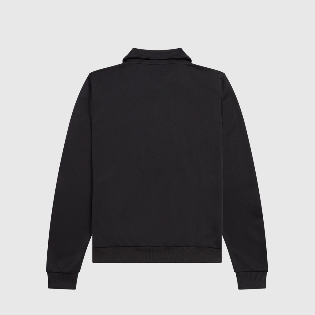 Fred Perry Plad Knit Insert Track Jacket - Black - Back