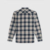 Fred Perry Tartan Long Sleeve Shirt - Ecru - Back