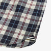 Fred Perry Tartan Long Sleeve Shirt - Ecru - Close Up
